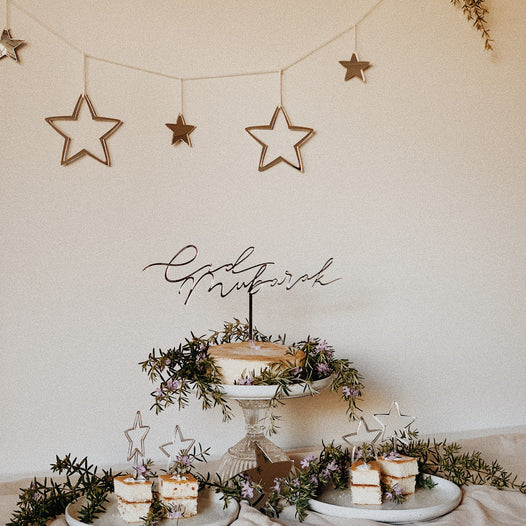 EID DECOR | STYLING THE EID MUBARAK CAKE TOPPERS